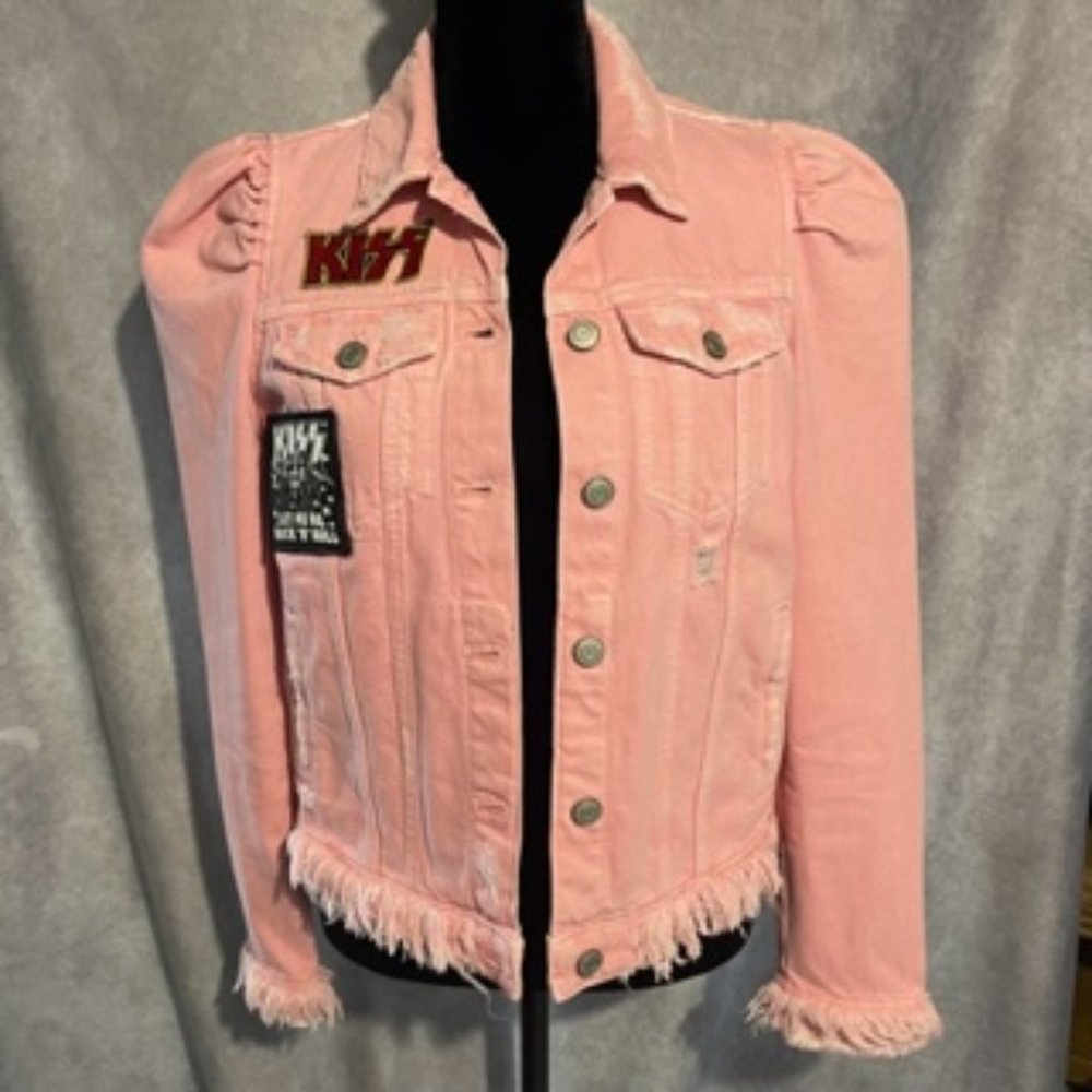 Pink Kiss Jean Jacket Size S
